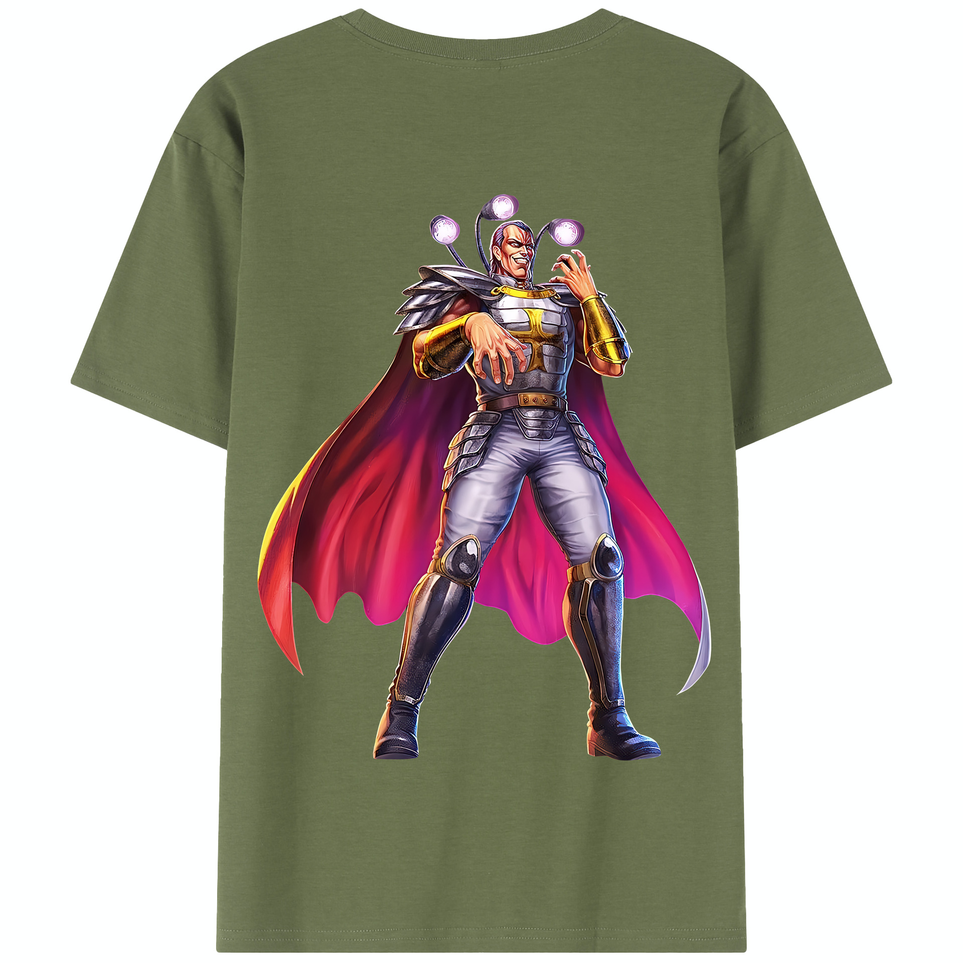（画像用） 北斗の拳 Fist of the North Star 綿100％半袖Tシャツ（背面プリント）